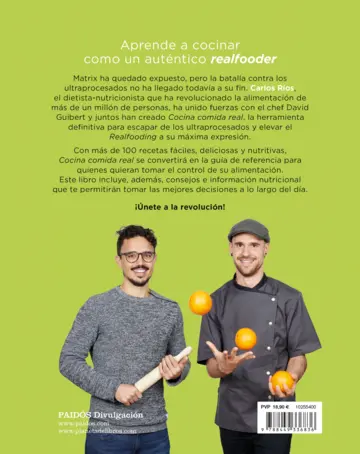 Contraportada Cocina comida real