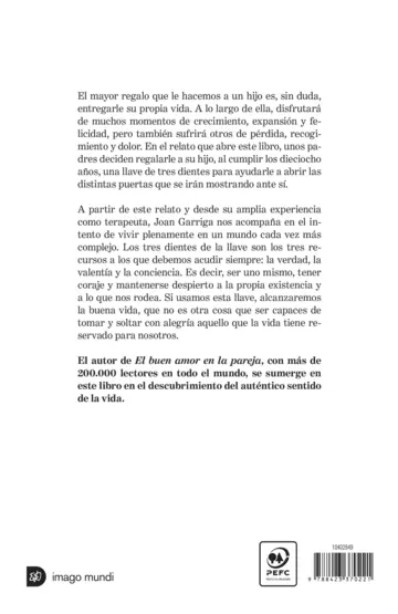 Contraportada La llave de la buena vida