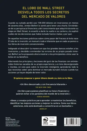 Contraportada El lobo de la inversión