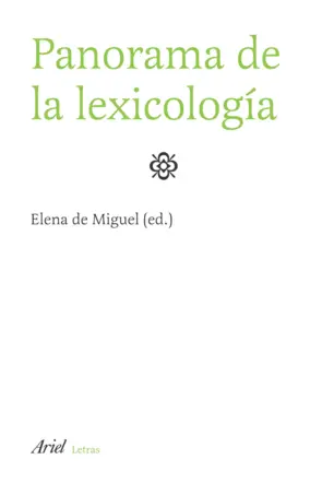 Portada Panorama de lexicología
