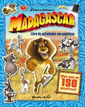 Portada Madagascar. Libro de actividades con pegatinas