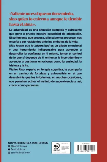 Contraportada Más fuerte que la adversidad