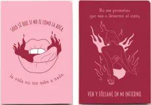 Portada Pack 2 cuadernos cosidos Animalismo Poético 'Solo sé y Cielo e infierno'