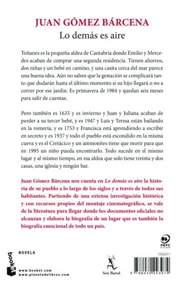 Contraportada Lo demás es aire