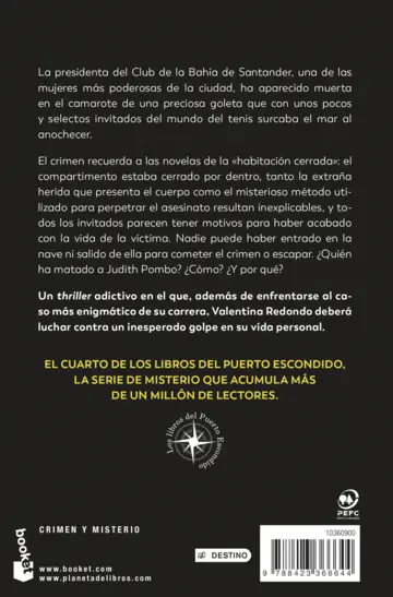 Contraportada Lo que la marea esconde (Los libros del Puerto Escondido)