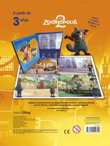 Contraportada Zootrópolis 2. Libroaventuras