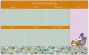 Portada Planificador semanal de mesa Ana Oncina