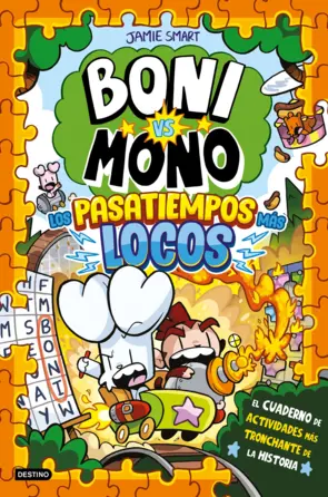 Portada Boni vs. Mono. Los pasatiempos más locos