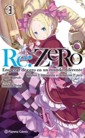 Portada Re:Zero nº 03 (novela)