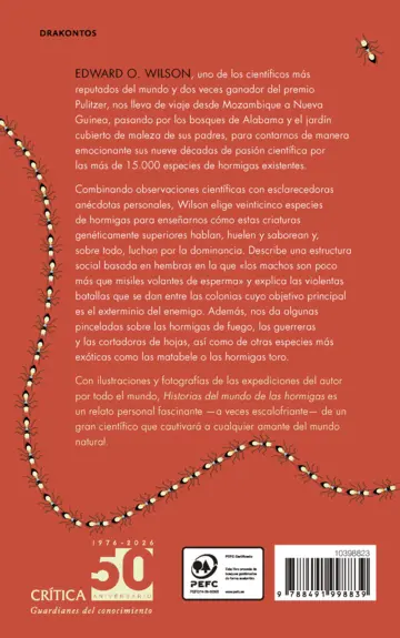 Contraportada Historias del mundo de las hormigas