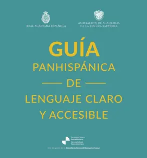 Portada Guía panhispánica de lenguaje claro y accesible