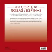 Miniatura contraportada Una corte de rosas y espinas. Libro para colorear