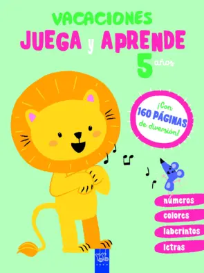 Portada Vacaciones. Juega y aprende. 5 años