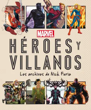 Portada Marvel. Héroes y villanos