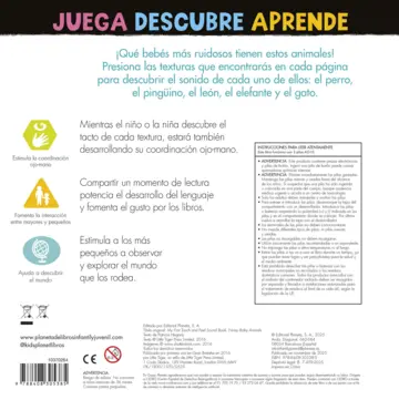 Contraportada Sonidos de animales bebés