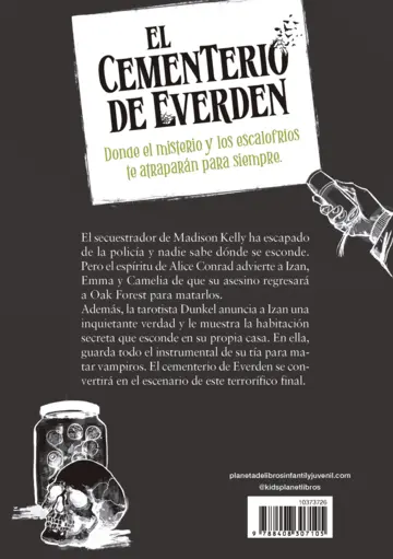 Contraportada El cementerio de Everden 3. El misterio de Izan