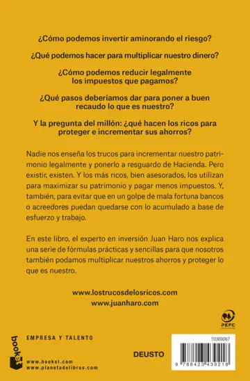 Contraportada Los trucos de los ricos