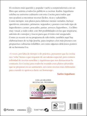Contraportada Cocina para todos