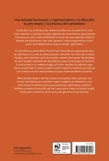 Contraportada Mira el lado bueno de las cosas