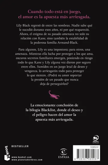 Contraportada Eres todo para mí (Serie Blacklist, 2)