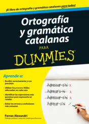 Portada Ortografía y gramática catalanas para Dummies