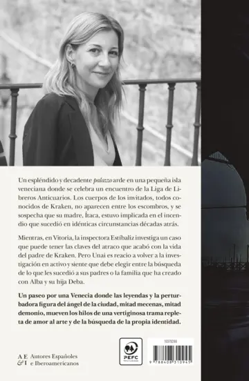 Contraportada El Ángel de la Ciudad (edición especial con cantos decorados)