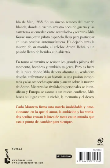 Contraportada La dama de la niebla
