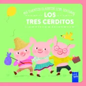 Portada Mis cuentos clásicos con texturas. Los tres cerditos