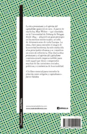 Miniatura contraportada La ética protestante y el espíritu del capitalismo