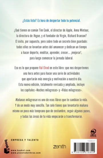 Contraportada Mañanas milagrosas