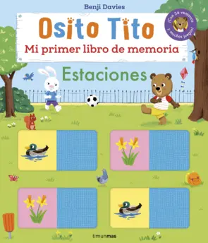 Portada Osito Tito. Mi primer libro de memoria. Estaciones
