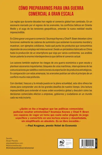Contraportada Cómo ganar una guerra comercial