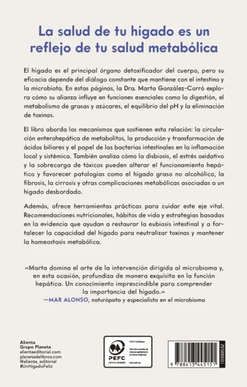Contraportada Un hígado feliz