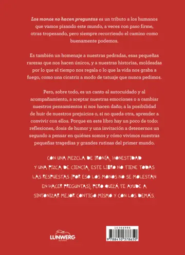 Contraportada Los monos no hacen preguntas