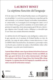 Miniatura contraportada La séptima función del lenguaje