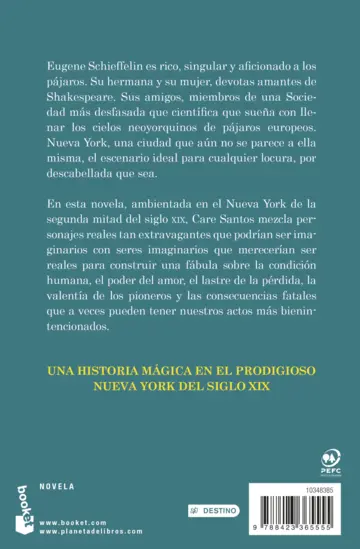 Contraportada El loco de los pájaros