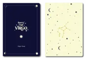 Portada Pack 2 cuadernos grapados A6 Horóscopo Negro - Virgo