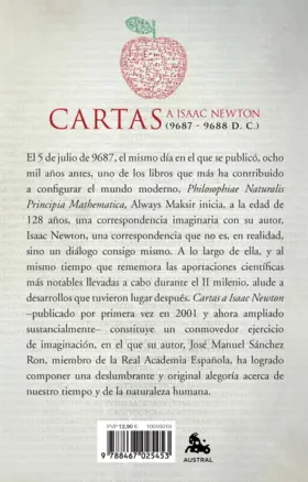 Contraportada Cartas a Isaac Newton