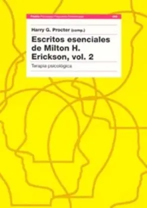Portada Escritos esenciales de Milton H. Erickson, vol. 2