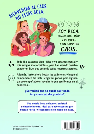 Contraportada El caos de Beca 3. Vale, este no era el plan