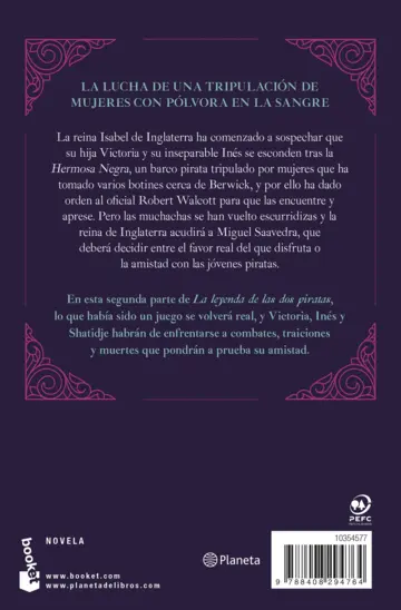 Contraportada La leyenda de las dos piratas. Volumen 2