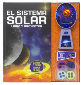 Portada El sistema solar. Libro y proyector