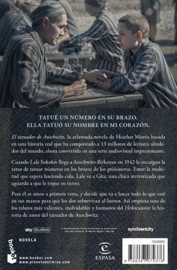 Contraportada El tatuador de Auschwitz