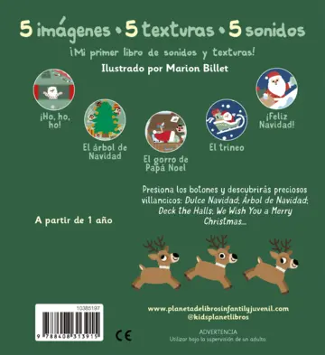 Contraportada Papá Noel. Toca y escucha