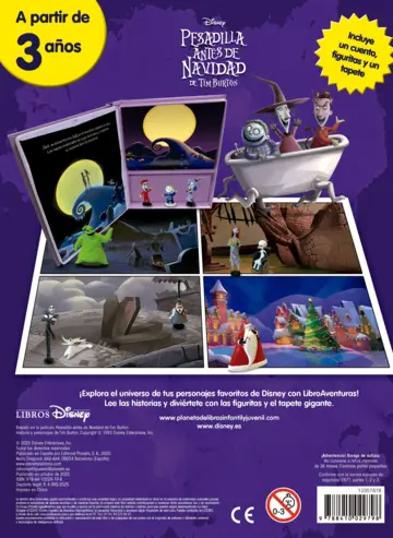 Contraportada Pesadilla antes de Navidad. Libroaventuras