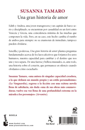 Contraportada Una gran historia de amor