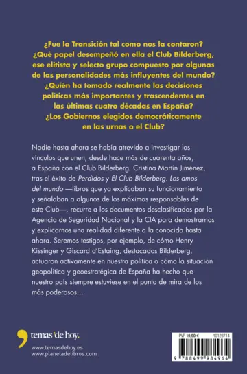 Contraportada Los planes del Club Bilderberg para España