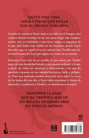 Contraportada Una corte de rosas y espinas