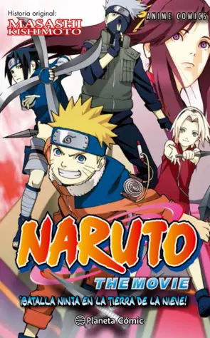 Portada Naruto Anime Comic nº 02 ¡Batalla ninja en la tierra de la nieve!