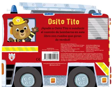 Contraportada Osito Tito. ¡Sobre ruedas! Camión de bomberos
